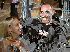 美女, 茶髪の, コンピレーション, 黒人, 毛深い, 異人種間, なめる, オッパイの