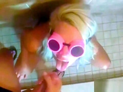 Bukakke Monster Cum Shower & Cum Play For Hot Blonde
