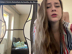 ベッドルーム, デカ尻, オナニー, オマンコ, ロシア人, 喫煙, タトゥー