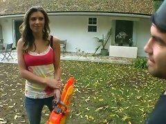 デカ尻, フェラチオ, 茶髪の, イく瞬間, カワイイ, 手コキする, ハードコア, オッパイの