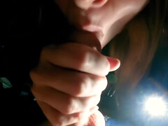 Amateur, Gros cul, Sucer une bite, Pov, Public, Élève, Avaler, String
