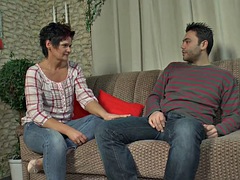 Leie, Blasen, Braunhaarige, Deutsch, Milf, Titten, Spielzeuge, Vintage