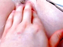 18 Year Old Virgin Screams as I Pluck Her Tight Pink Pussy with Tweezers - Close Up Amateur HD
