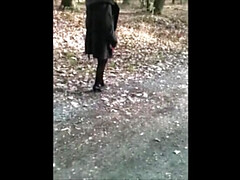 デカパイ, 車, 女, ヒール, 自然山雀, オーガズム, アウトドア, ストッキング