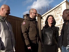 Grote lul, Bruinharig, Lul, Frans, Interraciaal, Latijnse vrouw, Moeder die ik wil neuken, Trio