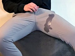 デカチン, イく瞬間, ゲイ, オナニー, パンティ, 一人, ティーン