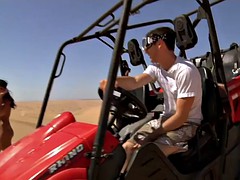 Badass hotties sandboarding