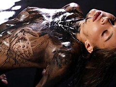 素人, 茶髪の, 指いじり, オナニー, ヌード, ガリガリ, 一人, ストリッピング