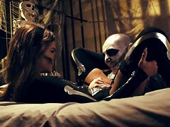 フェラチオ, 女, ラティーナ, なめる, オマンコ, ティーン