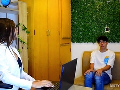 お尻, 茶髪の, 医者, 淫乱熟女, オーガズム, オマンコ, オッパイの, 濡れ