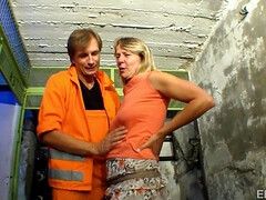 Kont, Blond, Pijpbeurt, Gek, Sperma shot, Omie, Hardcore, Hd