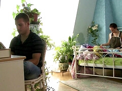 18 jahre, Tussi, Grosser schwanz, Hardcore, Zierlich, Muschi, Realität, Russisch