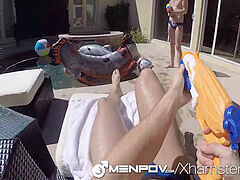 MenPOV - hung Bottom Jacker Hunter romped by Addison Graham