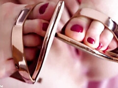 ブロンド, ズームショット, 女, 天然, オマンコ, 一人, オッパイの, のぞき