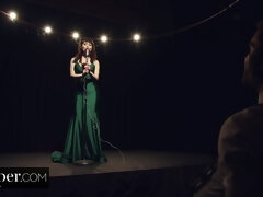 バック, 毛深い, 手コキする, なめる, 淫乱熟女, オマンコ, ストッキング, オッパイの