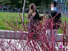 素人, デカ尻, デカパイ, フェラチオ, 茶髪の, ヨーロピアン, 公共, 馬乗り