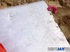 Asiático, Mamada, Corrida, Sucio, Hd, Orgía, Al aire libre, Trio