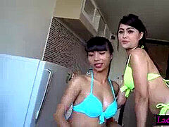 Anal, Asiático, Mamada, Transexual asiatica, Transexual, Trio