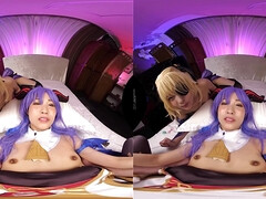 Asian lewd hussy VR hardcore sex video