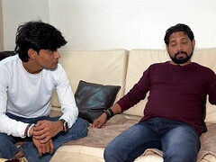 お尻, デカ尻, デカパイ, フェラチオ, 茶髪の, インド人, オマンコ, 三人