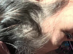 素人, フェラチオ, 指いじり, 露出狂, 彼女, アウトドア, 公共, 喫煙