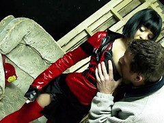 フェラチオ, 茶髪の, 巨乳な, 淫乱熟女, オマンコ, 奴隷, ストッキング, 締まりの良い