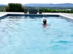 Cul, Bikini, Noire, Tir de sperme, Extrême, Masturbation, De plein air, Pov