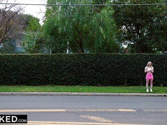 デカ尻, ブロンド, フェラチオ, チン, バック, 異人種間, オナニー, 馬乗り