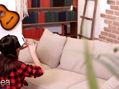 デカパイ, 茶髪の, チェコ, ヨーロピアン, オーガズム, 剃毛, フェラする, オッパイの