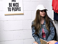 Amateur, Anal, Gros seins, Doigter, Hard, Bureau, Culottes ou slips, Adolescente