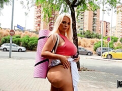 デカ尻, デカチン, ブロンド, フェラチオ, ぽちゃ, バック, 淫乱熟女, ハメ撮り