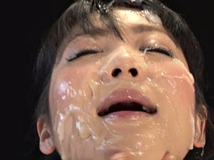 Asiatisch, Viele männer bespritzen eine frau, Spermaladung, Fetisch, Hardcore, Japanische massage