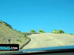 素人, フェラチオ, 車, 女 人男 人, Hd, 公共, 叫ぶ, 三人