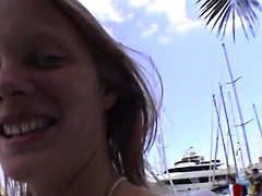 Bikini, Pieds, Allemand, Nénés, Voyeur