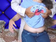 18, デカパイ, 汚れた　, 言葉責め, 毛深い, Hd, インド人, 馬乗り