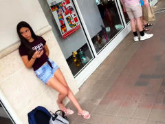 Amateur, Morena, Fetiche, Al aire libre, Público, Realidad, Adolescente, Voyeur