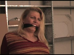 Adrienne chair-tied cleavegagged