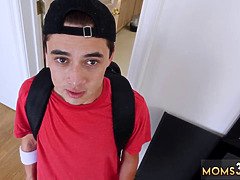 フェラチオ, チン, 顔射, 淫乱熟女, 義母, フェラする, ティーン, 三人