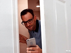 69, 浴室, ヨーロピアン, 開帳, 手コキする, なめる, 自然山雀, シャワー