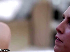 Grosse titten, Schwarz, Blasen, Betrug, Kehlenfick, Schwanz, Frau, Behaart