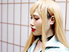 Aziatisch, Grote mammen, Pijpbeurt, Sperma shot, Lul, Vingeren, Likken, Geschoren