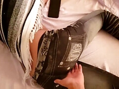 Amateur, Cul, Couple, Éjaculation interne, Fille latino, Public, Chatte, Voyeur