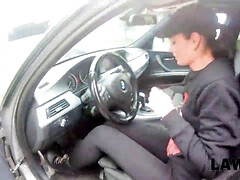 Naughty Czech babe gets punished by security officer after stealing a BMW in 4K