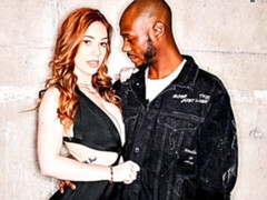 デカ尻, デカパイ, 黒人, フェラチオ, バック, 異人種間, 赤毛, ティーン