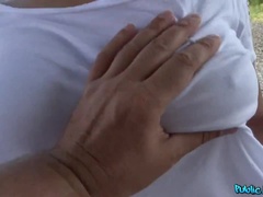 素人, デカパイ, フェラチオ, バック, アウトドア, ハメ撮り, 公共, オマンコ