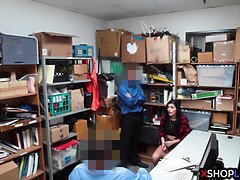 Blasen, Geschnappt, Hardcore, Mann mann frau, Polizei, Bestrafung, Realität, Flotter dreier