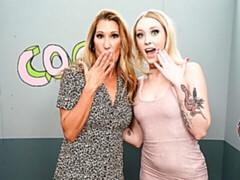 Schwarz, Blasen, Fetisch, Schwanzloch, Gruppe, Interrassisch, Tätowierung, Titten