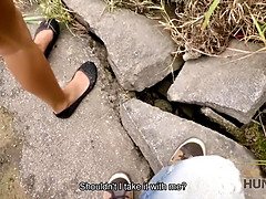 Hunt4k. cuckold watches how his gf nails for cash in park