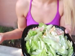 Anal, Gros cul, Blonde, Sucer une bite, Faciale, Hard, Monstre, Plan cul à trois