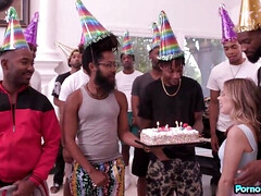 18 jaar, Zwart, Diep in de keel, Lul, Zwart, Monster, Klein, Zuigen